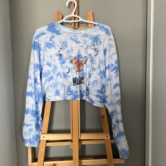 Garage Tie Dye cropped long-sleeved shirt - Picture 2 of 5
